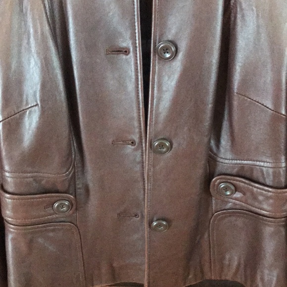 SOLD🎉🎉🎉🎉🎉🎉🎉Loft leather jacket - Picture 2 of 7